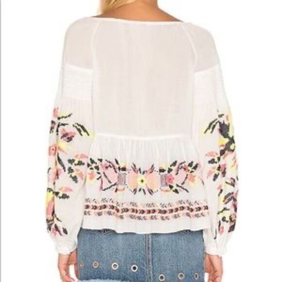 TANYA TAYLOR Clemence Cross Stitch Top Size 4 - Picture 2 of 10